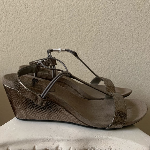 Grey Metallic Style & Co. Wedges - Picture 7 of 8